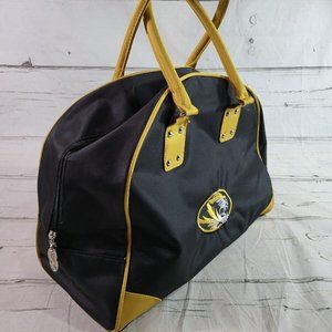 University Of Missouri MU Black Overnight Bag Full Zip NWOT